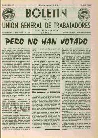 U.G.T. : Boletín de la Unión General de Trabajadores de España en Francia. Núm. 225, julio de 1963 | Biblioteca Virtual Miguel de Cervantes