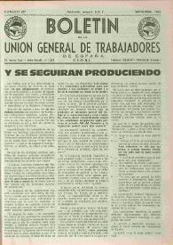 U.G.T. : Boletín de la Unión General de Trabajadores de España en Francia. Núm. 227, septiembre de 1963 | Biblioteca Virtual Miguel de Cervantes