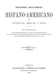 Diccionario enciclopédico hispano-americano de literatura, ciencias y artes. Tomo 24 | Biblioteca Virtual Miguel de Cervantes