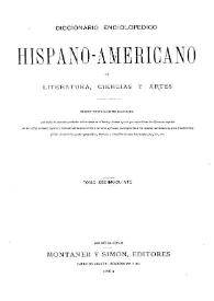 Diccionario enciclopédico hispano-americano de literatura, ciencias y artes. Tomo 15 | Biblioteca Virtual Miguel de Cervantes