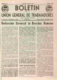 U.G.T. : Boletín de la Unión General de Trabajadores de España en Francia. Núm. 231, enero de 1964 | Biblioteca Virtual Miguel de Cervantes