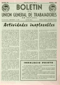 U.G.T. : Boletín de la Unión General de Trabajadores de España en Francia. Núm. 232, febrero de 1964 | Biblioteca Virtual Miguel de Cervantes