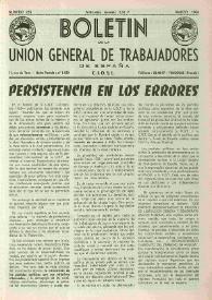 U.G.T. : Boletín de la Unión General de Trabajadores de España en Francia. Núm. 233, marzo de 1964 | Biblioteca Virtual Miguel de Cervantes