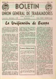 U.G.T. : Boletín de la Unión General de Trabajadores de España en Francia. Núm. 234, abril de 1964 | Biblioteca Virtual Miguel de Cervantes