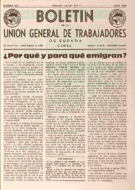 U.G.T. : Boletín de la Unión General de Trabajadores de España en Francia. Núm. 237, julio de 1964 | Biblioteca Virtual Miguel de Cervantes