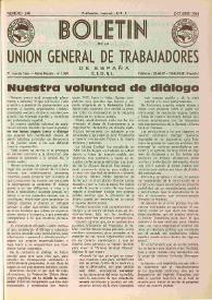 U.G.T. : Boletín de la Unión General de Trabajadores de España en Francia. Núm. 240, octubre de 1964 | Biblioteca Virtual Miguel de Cervantes