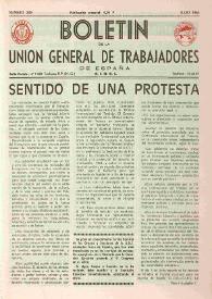 U.G.T. : Boletín de la Unión General de Trabajadores de España en Francia. Núm. 249, julio de 1965 | Biblioteca Virtual Miguel de Cervantes