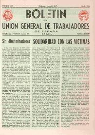 U.G.T. : Boletín de la Unión General de Trabajadores de España en Francia. Núm. 261, julio de 1966 | Biblioteca Virtual Miguel de Cervantes