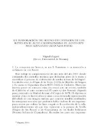 La elaboración del icono de la Virgen de los Reyes en el auto calderoniano "El santo rey don Fernando (Segunda parte)" / Miguel Zugasti | Biblioteca Virtual Miguel de Cervantes