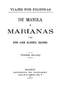 Viajes por Filipinas. Tomo 2 / por Juan Álvarez Guerra | Biblioteca Virtual Miguel de Cervantes