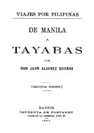 Viajes por Filipinas. Tomo 3 / por Juan Álvarez Guerra | Biblioteca Virtual Miguel de Cervantes