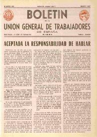 U.G.T. : Boletín de la Unión General de Trabajadores de España en Francia. Núm. 269, marzo de 1967 | Biblioteca Virtual Miguel de Cervantes