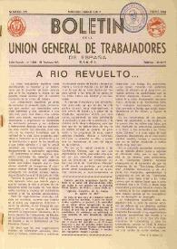 U.G.T. : Boletín de la Unión General de Trabajadores de España en Francia. Núm. 279, enero de 1968 | Biblioteca Virtual Miguel de Cervantes