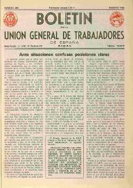 U.G.T. : Boletín de la Unión General de Trabajadores de España en Francia. Núm. 280, febrero de 1968 | Biblioteca Virtual Miguel de Cervantes