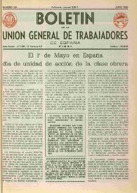 U.G.T. : Boletín de la Unión General de Trabajadores de España en Francia. Núm. 284, junio de 1968 | Biblioteca Virtual Miguel de Cervantes