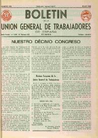 U.G.T. : Boletín de la Unión General de Trabajadores de España en Francia. Núm. 285, julio de 1968 | Biblioteca Virtual Miguel de Cervantes