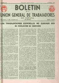 U.G.T. : Boletín de la Unión General de Trabajadores de España en Francia. Núm. 291, febrero de 1969 | Biblioteca Virtual Miguel de Cervantes