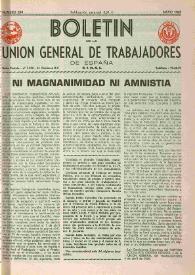 U.G.T. : Boletín de la Unión General de Trabajadores de España en Francia. Núm. 294, mayo de 1969 | Biblioteca Virtual Miguel de Cervantes