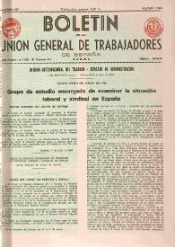 U.G.T. : Boletín de la Unión General de Trabajadores de España en Francia. Núm. 297, agosto de 1969 | Biblioteca Virtual Miguel de Cervantes