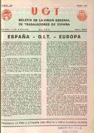 U.G.T. : Boletín de la Unión General de Trabajadores de España en Francia. Núm. 302, enero de 1970 | Biblioteca Virtual Miguel de Cervantes