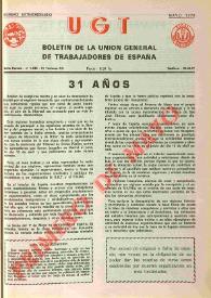 U.G.T. : Boletín de la Unión General de Trabajadores de España en Francia. Núm. extraordinario, mayo de 1970 | Biblioteca Virtual Miguel de Cervantes