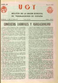 U.G.T. : Boletín de la Unión General de Trabajadores de España en Francia. Núm. 308, julio de 1970 | Biblioteca Virtual Miguel de Cervantes