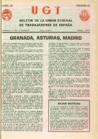 U.G.T. : Boletín de la Unión General de Trabajadores de España en Francia. Núm. 310, septiembre-octubre de 1970 | Biblioteca Virtual Miguel de Cervantes