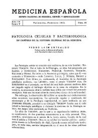 Patología celular y bacteriología. Un capítulo de la historia cultural de la medicina / Pedro Laín Entralgo | Biblioteca Virtual Miguel de Cervantes