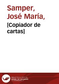 [Copiador de cartas] | Biblioteca Virtual Miguel de Cervantes