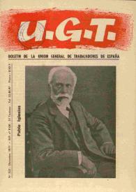 U.G.T. : Boletín de la Unión General de Trabajadores de España en Francia. Núm. 322, diciembre de 1971 | Biblioteca Virtual Miguel de Cervantes