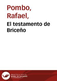 El testamento de Briceño | Biblioteca Virtual Miguel de Cervantes