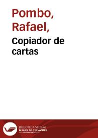 Copiador de cartas | Biblioteca Virtual Miguel de Cervantes