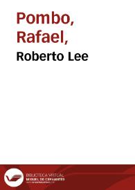 Roberto Lee | Biblioteca Virtual Miguel de Cervantes