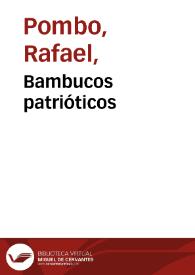 Bambucos patrióticos | Biblioteca Virtual Miguel de Cervantes