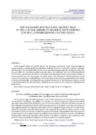 The Nicaragua Interoceanic Grand Canal in the Central American Regional Development Context: Considerations for the Debate / Juan Antonio Márquez Domínguez and José Díaz-Diego | Biblioteca Virtual Miguel de Cervantes