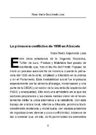 La primavera conflictiva de 1936 en Albacete / Rosa María Sepúlveda Losa | Biblioteca Virtual Miguel de Cervantes