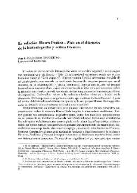 La relación Blasco Ibáñez-Zola en el discurso de la historiografía y crítica literaria / Ana L. Baquero Escudero | Biblioteca Virtual Miguel de Cervantes