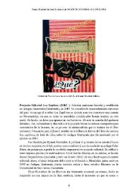 Proyecto Editorial Los Zopilotes (2013-) [Semblanza] / Manuel Murrieta Saldívar | Biblioteca Virtual Miguel de Cervantes