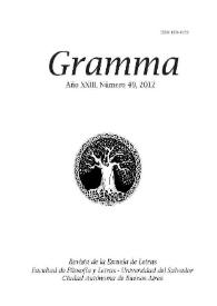 Gramma. Año XXIII, número 49, 2012 | Biblioteca Virtual Miguel de Cervantes