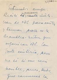 Carta de Carlos Esplá a las Sociedades Hispanicas Confederadas | Biblioteca Virtual Miguel de Cervantes