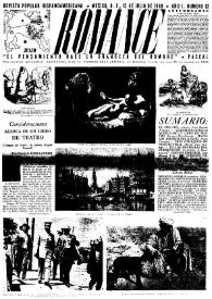 Romance : Revista Popular Hispanoamericana. Año I, núm. 12, 15 de julio de 1940 | Biblioteca Virtual Miguel de Cervantes