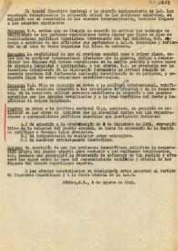 Posición de la Unión Republicana ante la coyuntura internacional. México D. F., 4 de agosto 1941 | Biblioteca Virtual Miguel de Cervantes