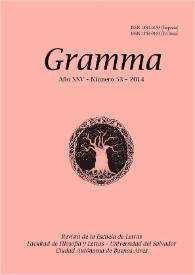 Gramma. Año XXV, número 53, 2014 | Biblioteca Virtual Miguel de Cervantes