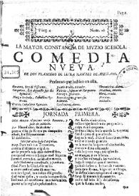 La mayor constancia de Muzio Scebola. Comedia nueva / De don Francisco de Leyba Ramirez de Arellano | Biblioteca Virtual Miguel de Cervantes