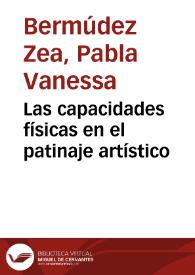 Las capacidades físicas en el patinaje artístico | Biblioteca Virtual Miguel de Cervantes