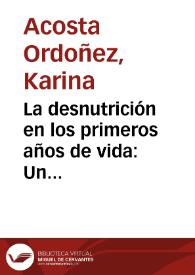 La desnutrición en los primeros años de vida: Un análisis regional para Colombia | Biblioteca Virtual Miguel de Cervantes