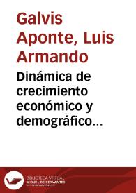 Dinámica de crecimiento económico y demográfico regional en Colombia, 1985-2011 | Biblioteca Virtual Miguel de Cervantes