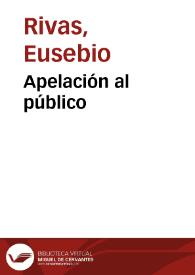 Apelación al público | Biblioteca Virtual Miguel de Cervantes