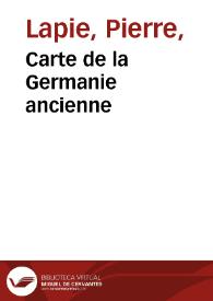 Carte de la Germanie ancienne | Biblioteca Virtual Miguel de Cervantes