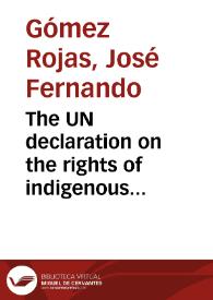 The UN declaration on the rights of indigenous peoples: frame analysis of the contentious views | Biblioteca Virtual Miguel de Cervantes